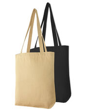 Halink - Canvas Carrier Bag Long Handle Natural Black /Titelbild