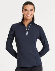 Just Cool - Women s Cool-Flex 1/2 Zip Top Jet Black Silver Grey French Navy /Titelbild