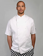 Le Chef - Executive Jacket Short Sleeve White Griffin Black /Titelbild