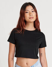 Just Ts - Women s Tri-Blend Cropped T Solid Black Heather Black Heather Grey Solid White /Titelbild