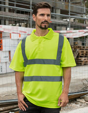 Korntex - High-End Polycotton Hi-Vis Polo Shirt Cambridge Signal Orange Signal Yellow /Titelbild