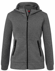 James&Nicholson - Ladies  Hooded Jacket Dark Melange Light Melange /Titelbild