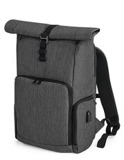 Quadra - Q-Tech Charge Roll-Top Backpack Black Granite Marl /Titelbild