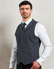 Premier Workwear - Men s Herringbone Waistcoat Navy (ca. Pantone 2766) Charcoal (ca. Pantone 6) Brown Check /Titelbild