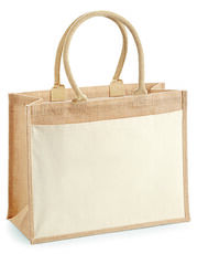 Westford Mill - Cotton Pocket Jute Shopper Natural /Titelbild