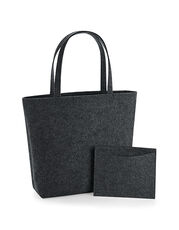 BagBase - Felt Shopper Grey Melange Charcoal Melange Black Sand Navy /Titelbild