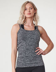 Tombo - Ladies  Seamless Strappy Vest Blue Marl Dark Grey Marl /Titelbild