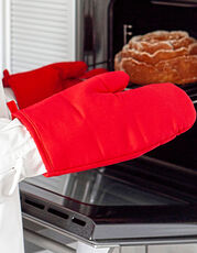 Link Kitchen Wear - Oven Mitt Red Orange Sand Navy /Titelbild