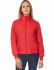 B&C - Women s Jacket Crew Bomber Navy Dark Grey (Solid) Red Black Warm Grey /Titelbild