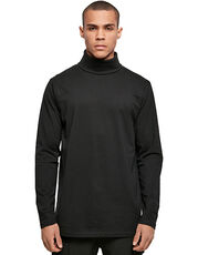 Build Your Brand - Turtle Neck Longsleeve Black White /Titelbild