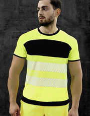 Korntex - EOS Hi-Vis Workwear T-Shirt With Printing Area Signal Yellow Signal Orange Black /Titelbild