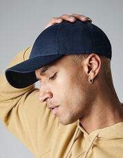 Beechfield - Air Mesh 6 Panel Cap Navy Black Light Grey /Titelbild