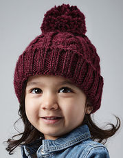 Infant Cable Knit Melange Beanie