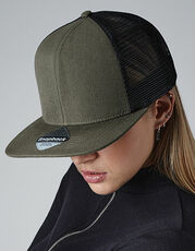 Beechfield - Original Flat Peak 6 Panel Trucker Cap Grey Black Olive Green Classic Red /Titelbild