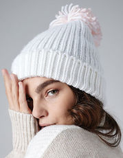 Shimmer Pom Pom Beanie