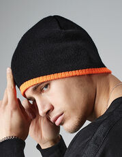 Beechfield - Two-Tone Pull-On Beanie Black French Navy Graphite Grey Fluorescent Yellow Stone Fluorescent Orange Fluorescent Pink /Titelbild