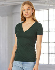 Women´s Triblend Deep V-Neck T-Shirt