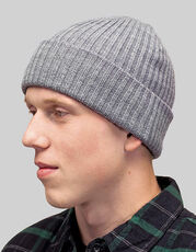 Brain Waves - POLYLANA  Rib Beanie With Cuff Black Grey Melange Dark Grey Melange Navy /Titelbild