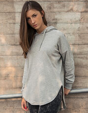 Build Your Brand - Ladies  Oversized Hoody Charcoal (Heather) Grey Black /Titelbild