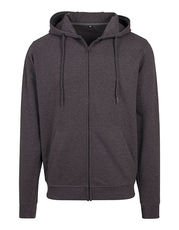 Build Your Brand - Terry Zip Hoody Charcoal (Heather) /Titelbild