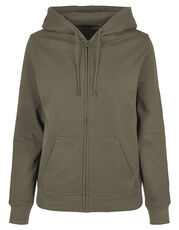 Build Your Brand Basic - Ladies Basic Zip Hoody Navy Black Olive Charcoal Heather Grey /Titelbild