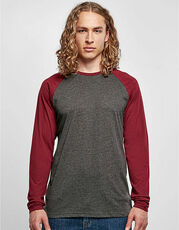 Men´s Contrast Raglan Longsleeve T-Shirt