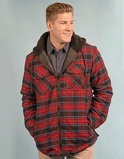 Burnside - Men s Flannel Jacket With Sherpa Hoodie /Titelbild