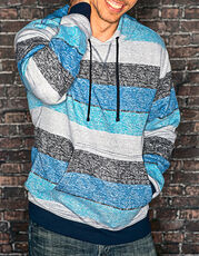 Printed Striped Marl Pullover