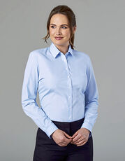 Brook Taverner - Women s Selene Long Sleeve Blouse Blue White /Titelbild