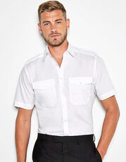 Kustom Kit - Men s Tailored Fit Pilot Shirt Short Sleeve White /Titelbild