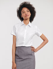 Ladies´ Short Sleeve Tailored Herringbone Shirt