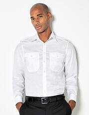 Kustom Kit - Men s Tailored Fit Pilot Shirt Long Sleeve White /Titelbild