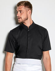 Men´s Tailored Fit Mandarin Collar Shirt Short Sleeve