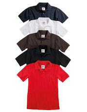 CG Workwear - Lucca Herrenpolo Chocolate Navy Black Red White /Titelbild