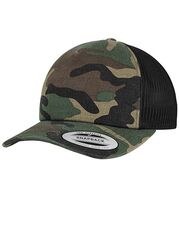 FLEXFIT - Camo Trucker Cap Dark Camo Wood Camo Black /Titelbild