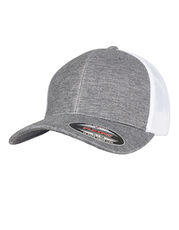 FLEXFIT - Retro Trucker Melange Cap Khaki Grey Black Mesh White Mesh /Titelbild