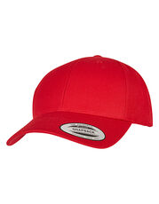 FLEXFIT - Premium Curved Visor Snapback Cap Royal Maroon Red /Titelbild