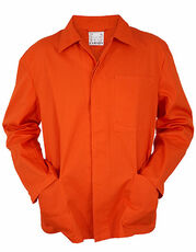 Carson Classic Workwear - Classic Long Work Jacket Orange White Royal Navy /Titelbild