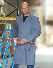 Carson Classic Workwear - Classic Work Coat Navy Grey Royal White /Titelbild