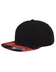 FLEXFIT - Checked Flanell Peak Snapback Cap Black Red Charcoal White /Titelbild