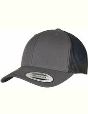 FLEXFIT - YP Classics Recycled Retro Trucker Cap 2-Tone Black Charcoal Navy White /Titelbild