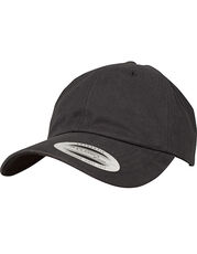 FLEXFIT - Peached Cotton Twill Dad Cap White Black /Titelbild