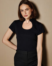 Women`s Regular Fit Keyhole Neck Top