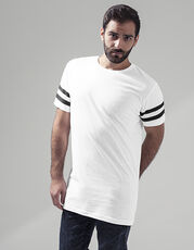 Build Your Brand - Stripe Jersey Tee Black White /Titelbild