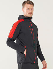 Finden+Hales - Adults Active Softshell Jacket Navy Black Dark Grey Marl Royal Red /Titelbild