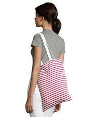 Striped Jersey Shopping Bag Luna