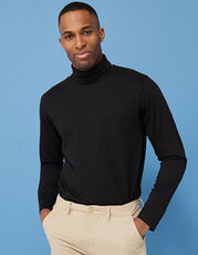 Henbury - Roll-Neck Long-Sleeve Top Black Navy White /Titelbild