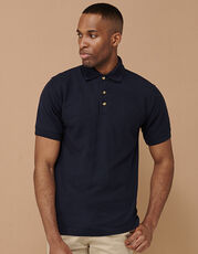 Henbury - Ultimate 65/35 Piqué Polo Shirt Black Navy /Titelbild