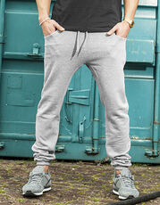 Build Your Brand - Heavy Deep Crotch Sweatpants Black Heather Grey /Titelbild