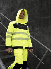 Korntex - EOS Hi-Vis Workwear Parka With Printing Area Signal Orange Signal Yellow Black /Titelbild